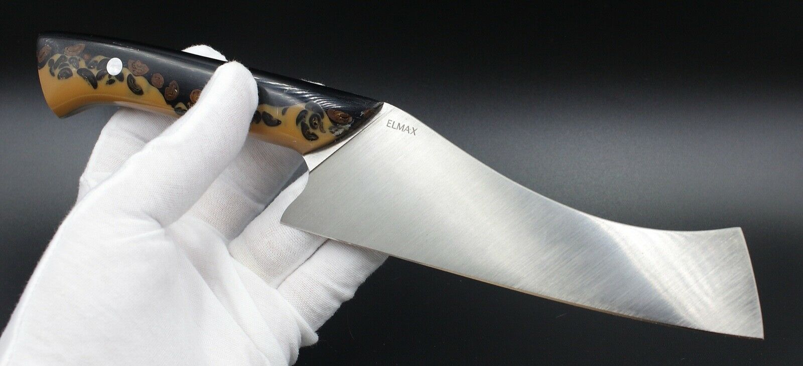 Caffe Mocha Chef - USA Made Custom Knives ELMAX Stainless Steel Coffee Handle - Fresh Stock Dated December 2025