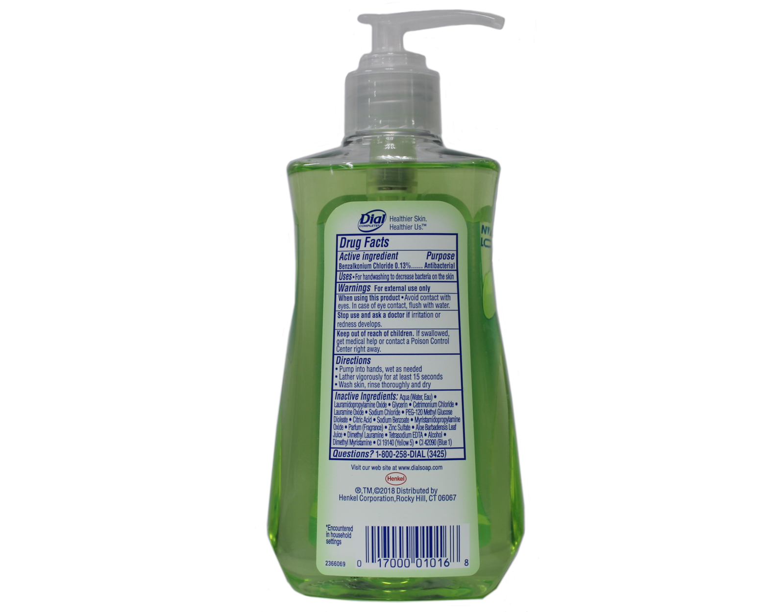 Dial Complete Liquid Antibacterial Moisturizing Hand Soap Aloe 7.5 oz - Fresh Stock Dated February 2026