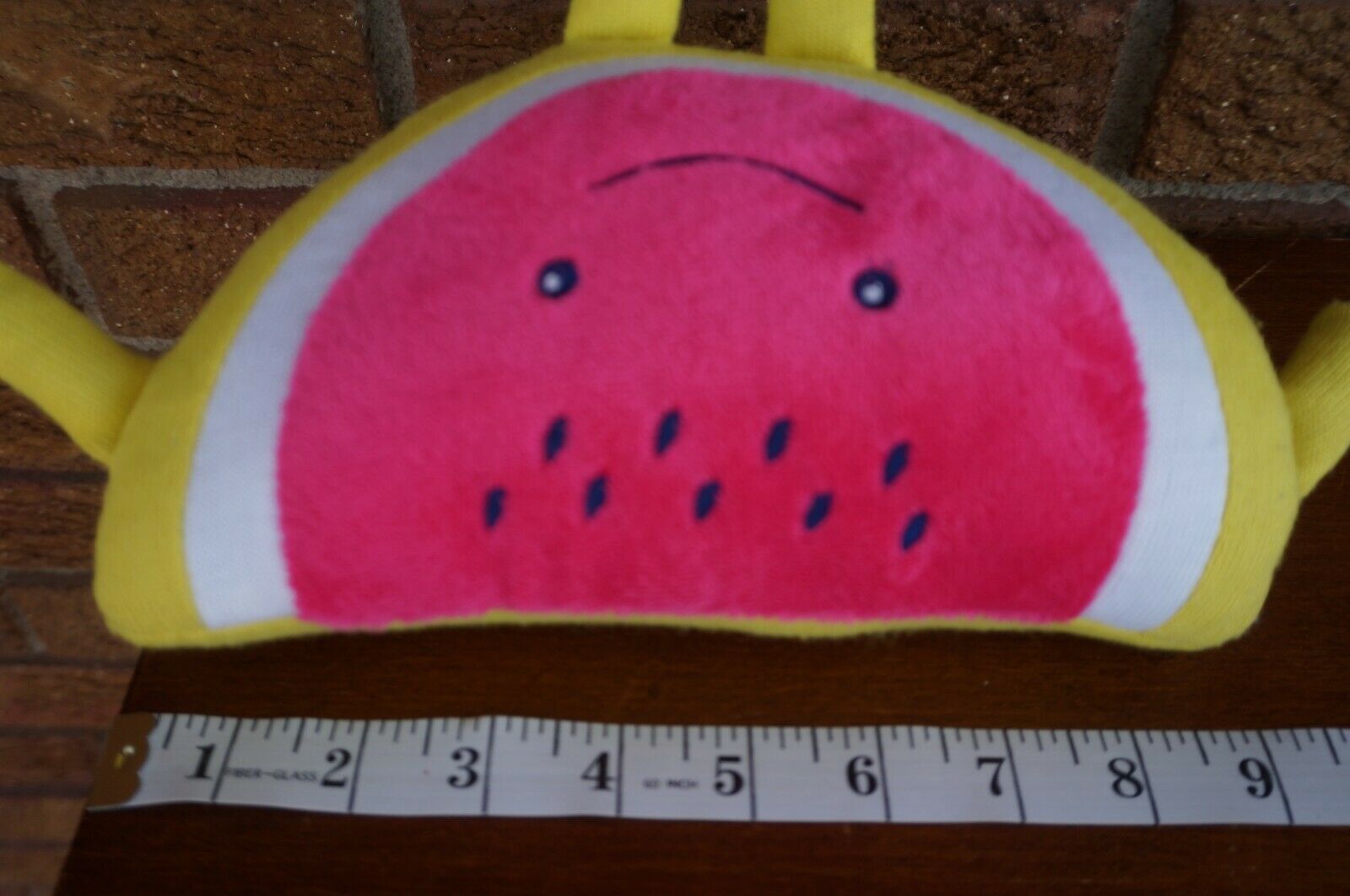 PLUSH PILLOWFORT WATERMELON Slice Stuffed Animal Pink White Yellow FRUIT Pillow - Fresh Stock Dated February 2026