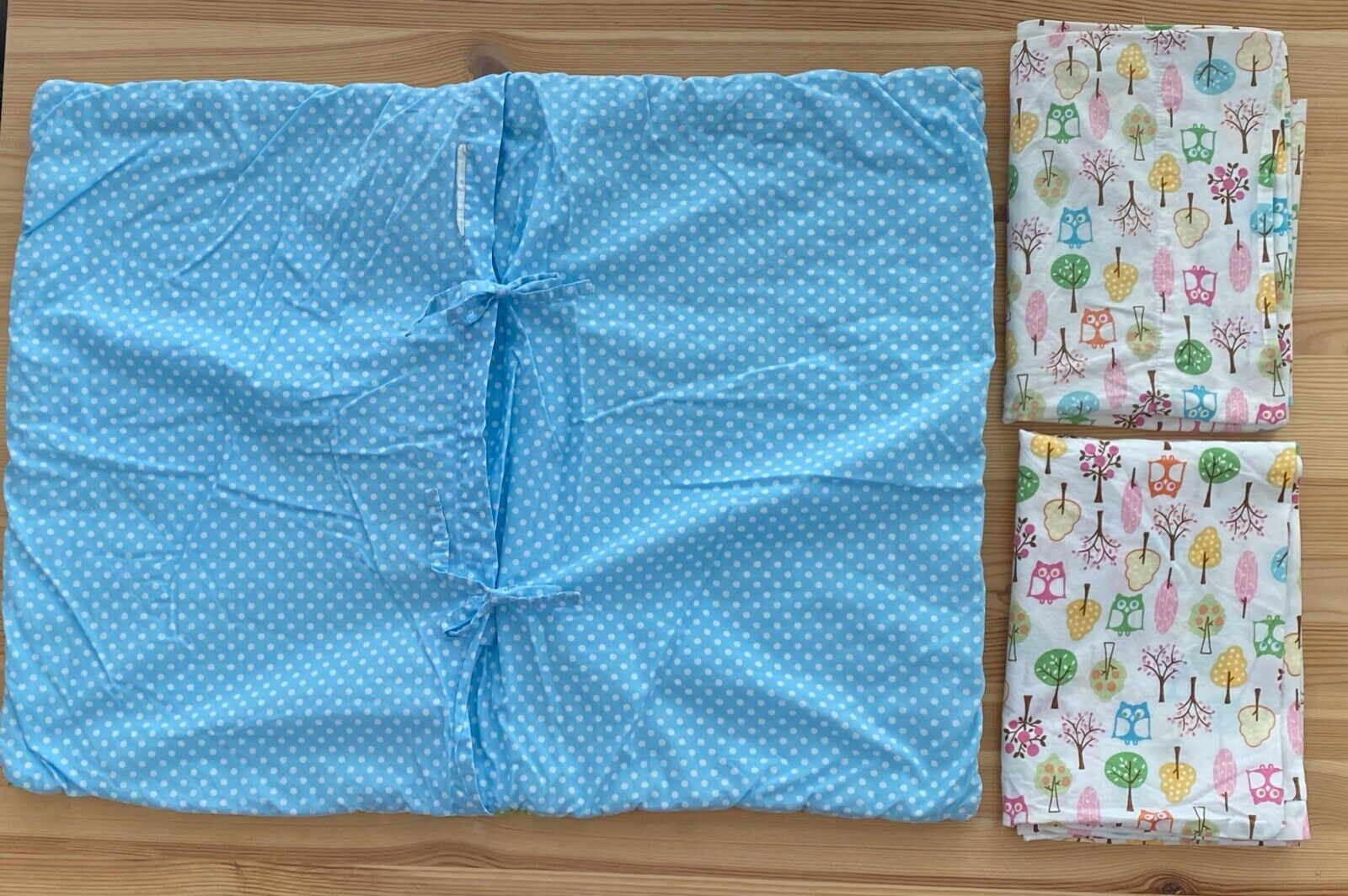 POTTERY BARN KIDS Brooke Owl Embroidered Quilted Standard Pillowcases & Sham Set - Fresh Stock Dated December 2025