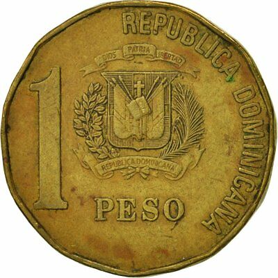[#468441] Dominican Republic, Peso, 1992, VF(30-35), Brass, KM:80.2 - Fresh Stock Dated December 2025