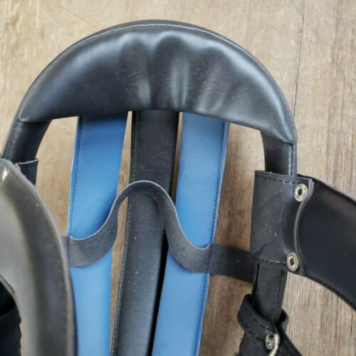 NOS Bancale Vintage Cycling Helmet blue leather bicycle - Fresh Stock Dated December 2025