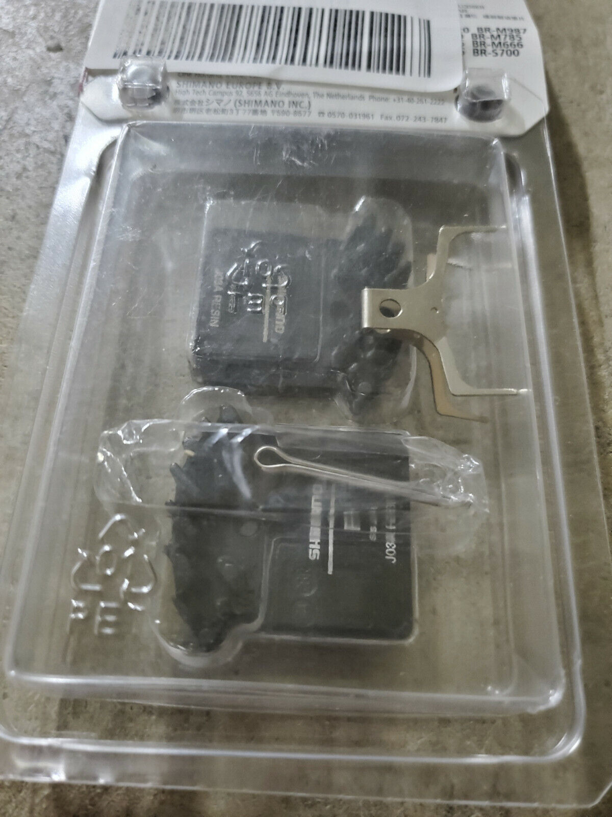 Shimano J03A Finned Resin Disc Brake Pad - Fresh Stock Dated February 2026