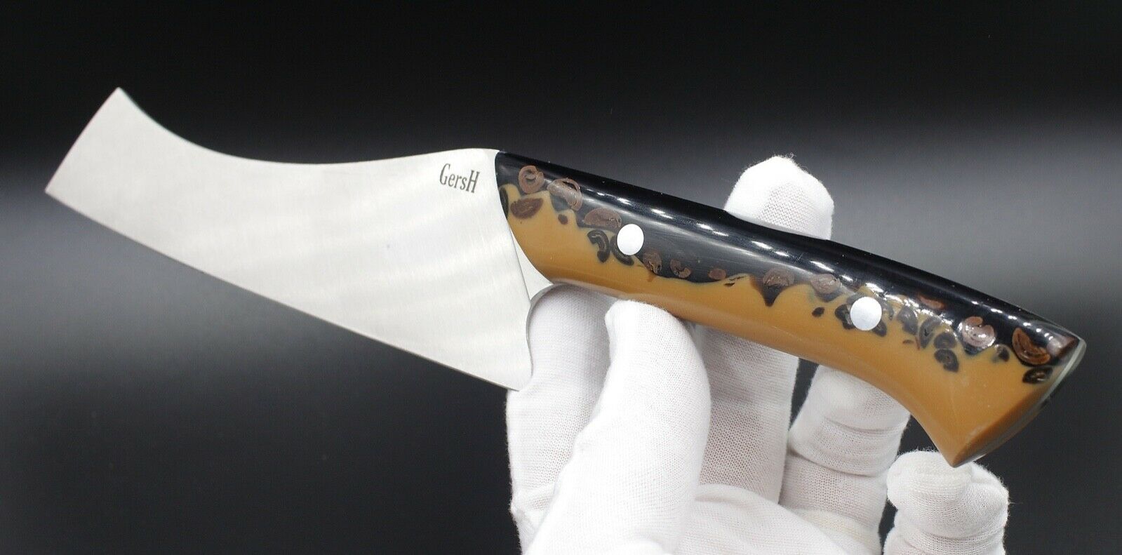 Caffe Mocha Chef - USA Made Custom Knives ELMAX Stainless Steel Coffee Handle - Fresh Stock Dated December 2025