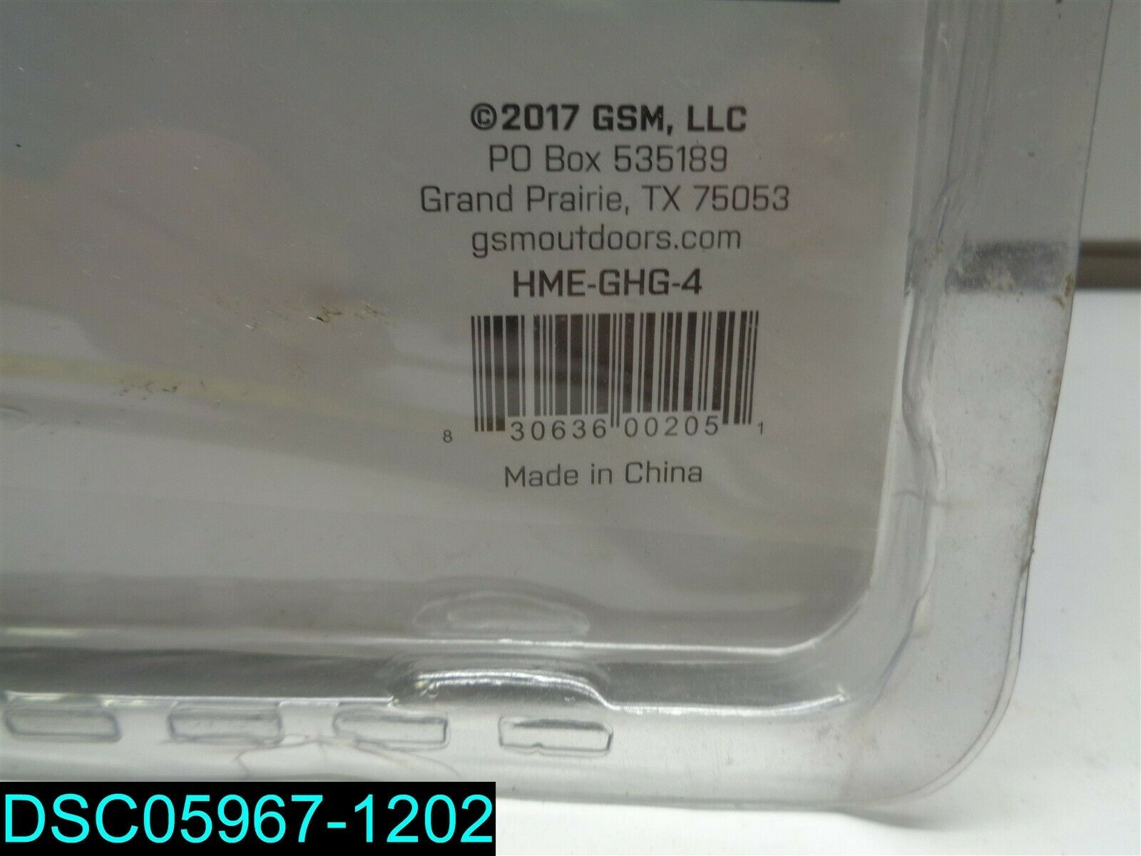 HME Game Hanging Heavy Duty Steel Gambrel 3/8 Inch Hanger GHG-4 830636002051 - Fresh Stock Dated February 2026