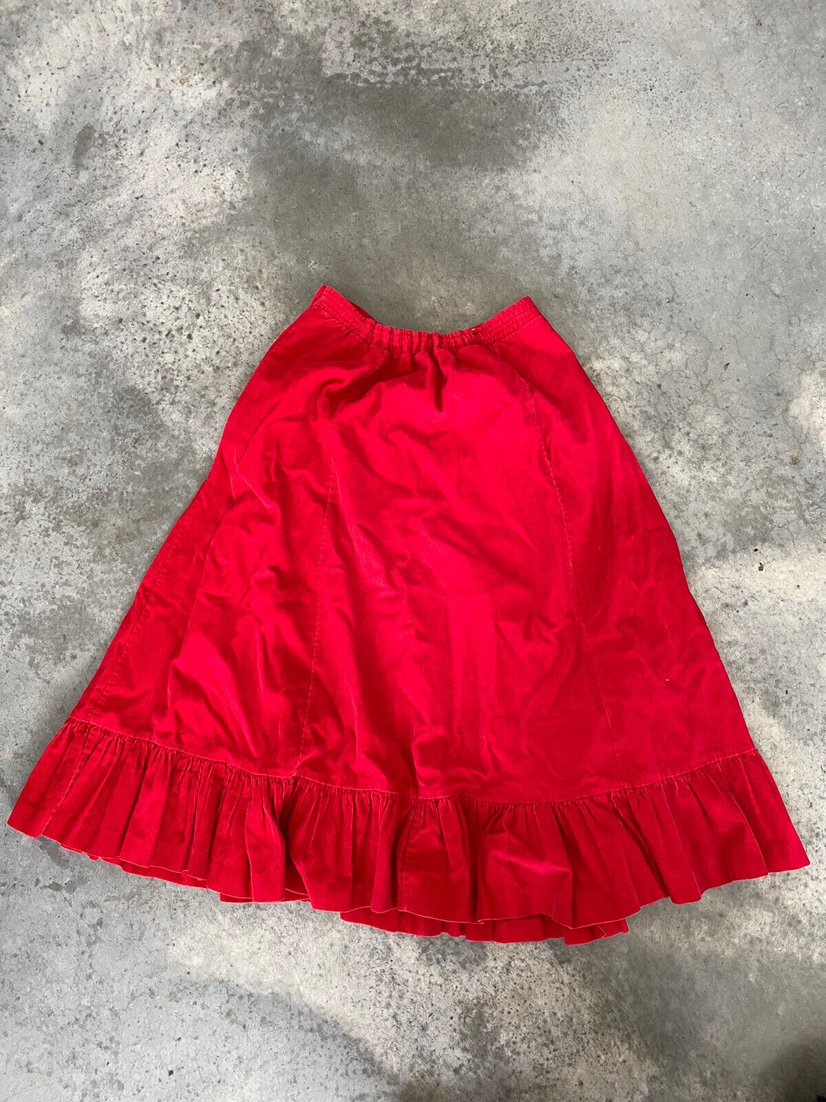 Vintage Plaza Bloomingdale’s Skirt Red Corduroy Pleated A-Line Size 10 - Fresh Stock Dated March 2026