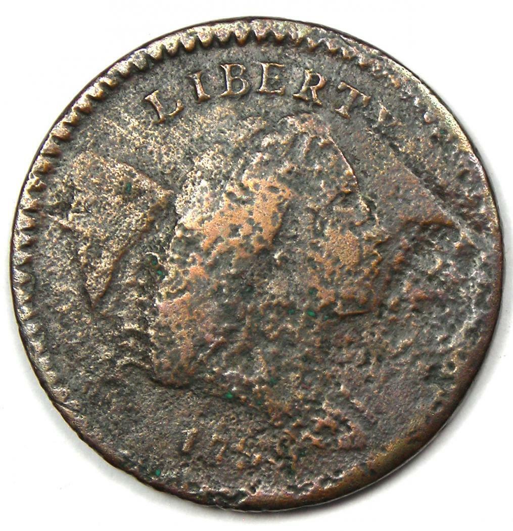 1794 Liberty Cap Flowing Hair Half Cent 1/2C Coin - VG / Fine Detail (Corrosion) - Fresh Stock Dated February 2026