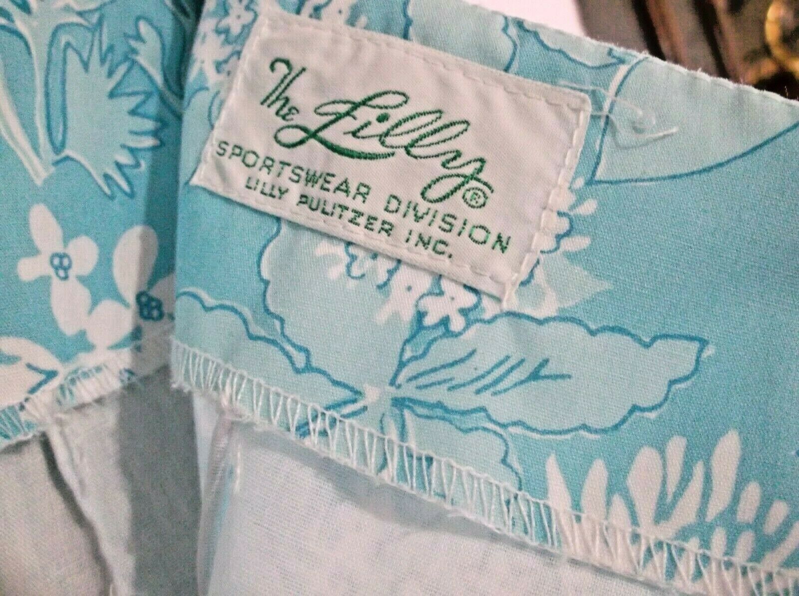 VINTAGE THE LILLY- LILLY PULITZER SPORTSWEAR DIVISION A-LINE Blue/White SKIRT - Fresh Stock Dated February 2026