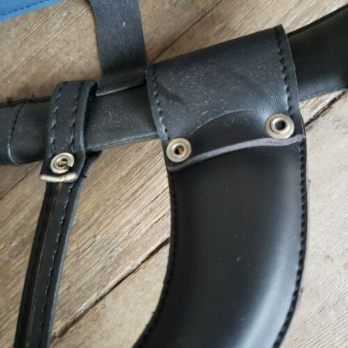 NOS Bancale Vintage Cycling Helmet blue leather bicycle - Fresh Stock Dated December 2025