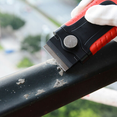 Film Removal Glue Clear Razor Scraper & 10 Single Edge 1.5