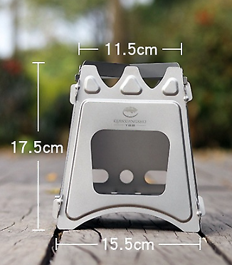 Pure Titanium Firewood Stove Ultralight Wood Burning Camping Stove Portable - Fresh Stock Dated February 2026