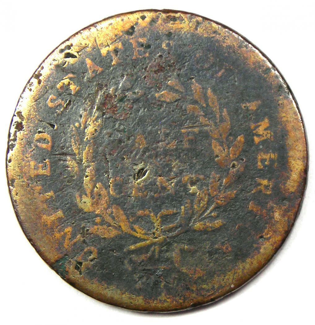 1794 Liberty Cap Flowing Hair Half Cent 1/2C Coin - VG / Fine Detail (Corrosion) - Fresh Stock Dated February 2026