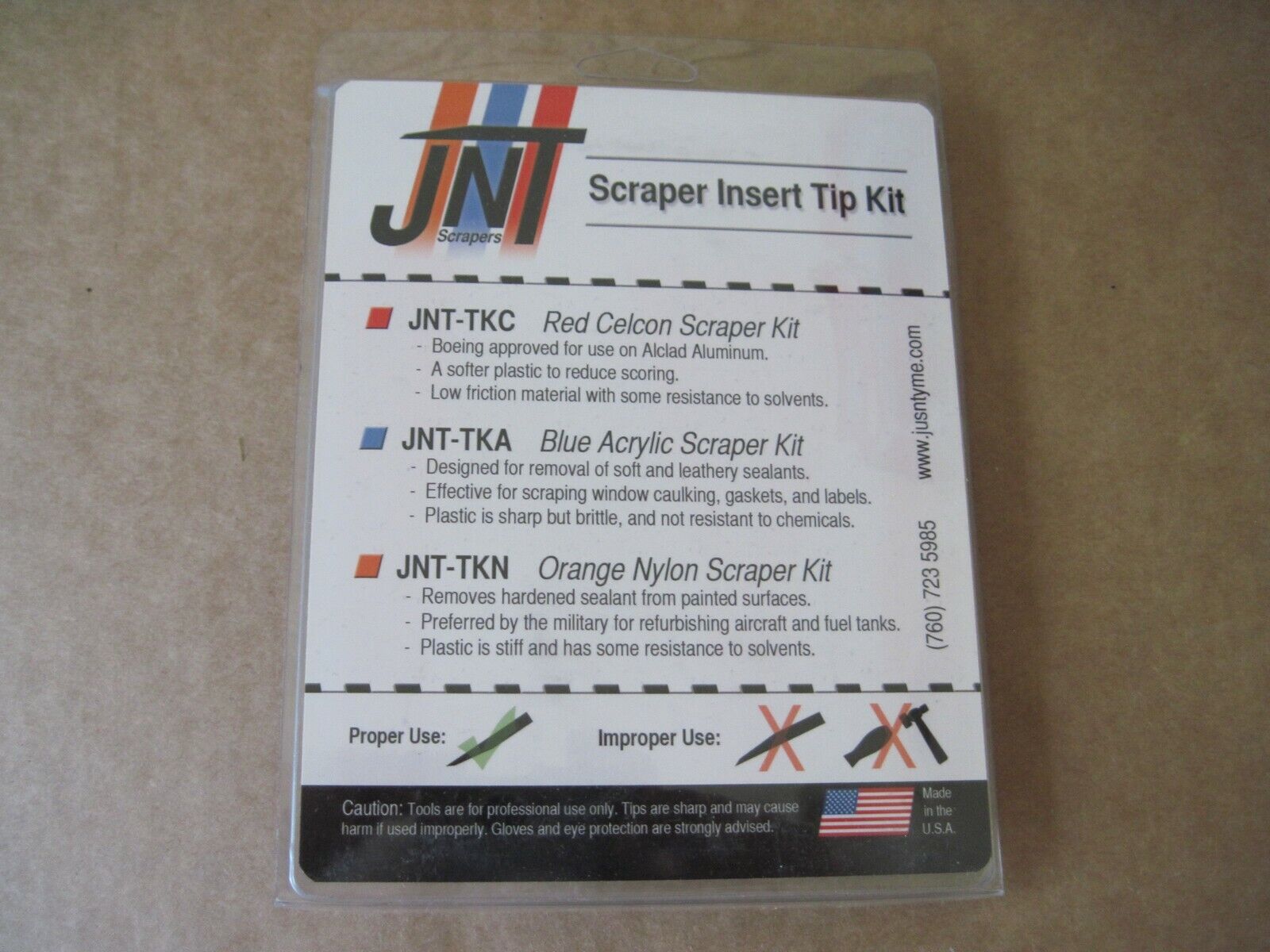 7 Piece Set JNT-TKC Plastic Scraper Kit; Softer Plastic For Alclad Aluminum; Red - Fresh Stock Dated February 2026
