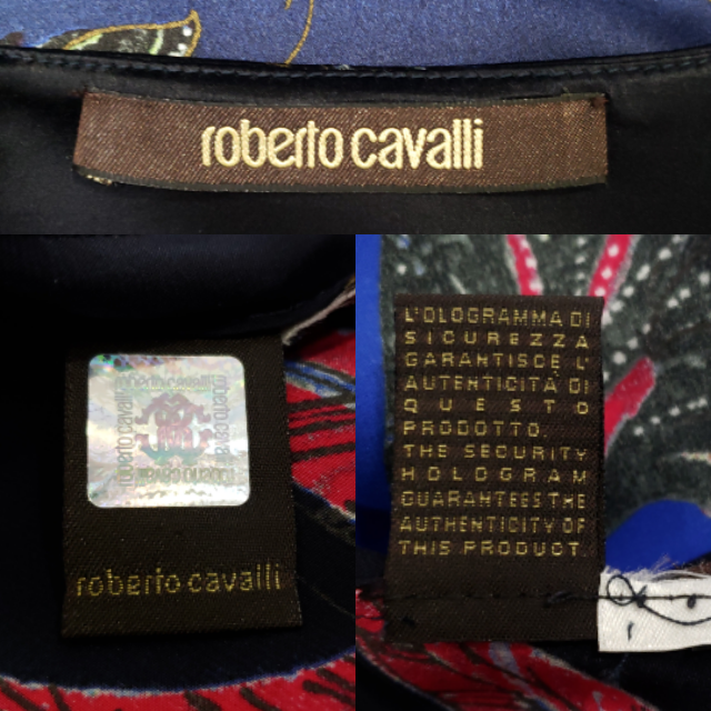 Roberto Cavalli Vintage Bold Floral Print Silk/Satin Flared Hem Skirt~6/US - Fresh Stock Dated February 2026