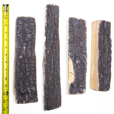 8PC Set Realistic Flame Large Ceramic Wood Ash Logs Fire pit Log Kit - Fresh Stock Dated December 2025