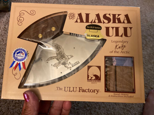 NEW Alaska ULU Legendary Knife Of The Arctic-the Ulu Factory, 1993, Stand, Instr - Fresh Stock Dated December 2025