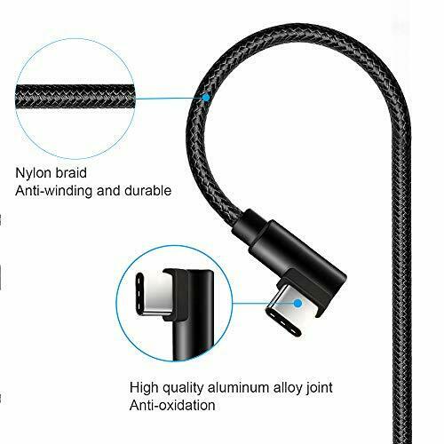 [3 Pack] aceyoon 1ft USB C 90 Degree Cable Braided Right Angle USB C 30cm L Type - Fresh Stock Dated February 2026