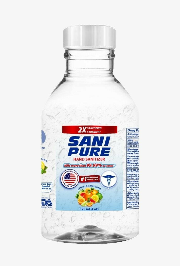 Hand Sanitizer Gel 4 Oz 70% Alcohol - (24) Bottle Bulk Pack - MADE IN USA! - Fresh Stock Dated February 2026