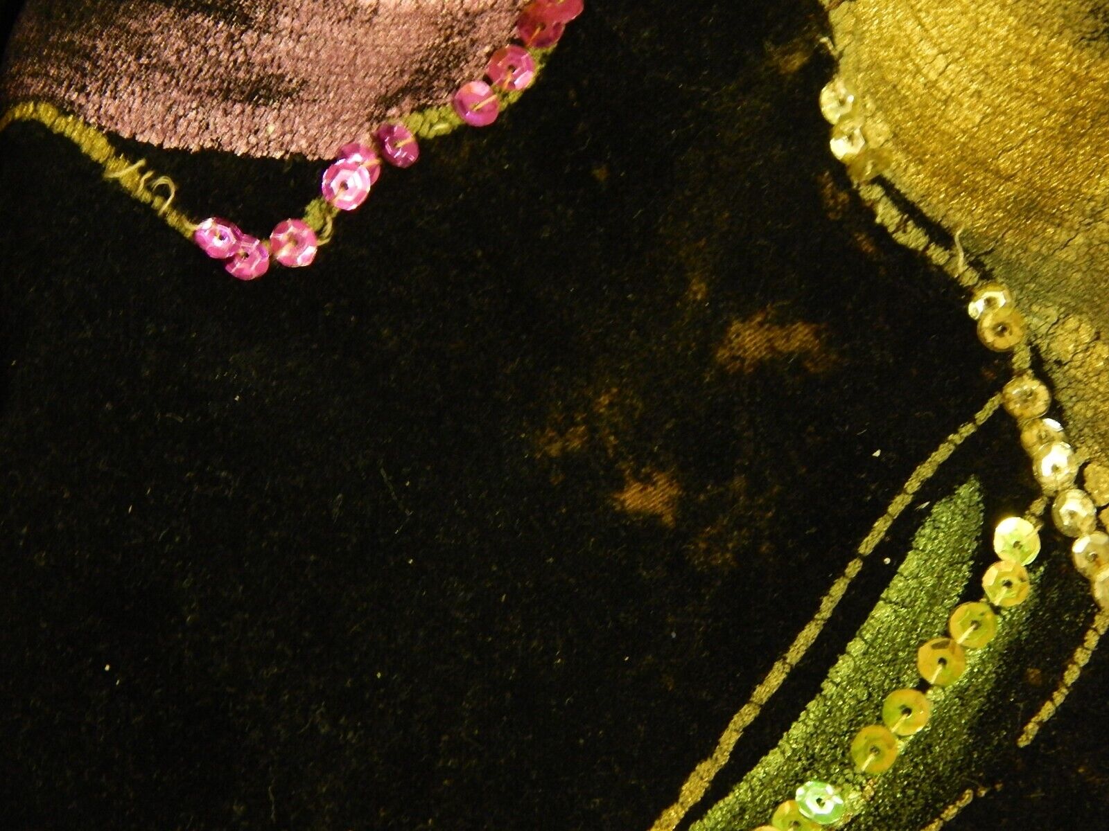 Vintage 1950's Mexican circle skirt hand painted sequins Floral theme - Fresh Stock Dated March 2026