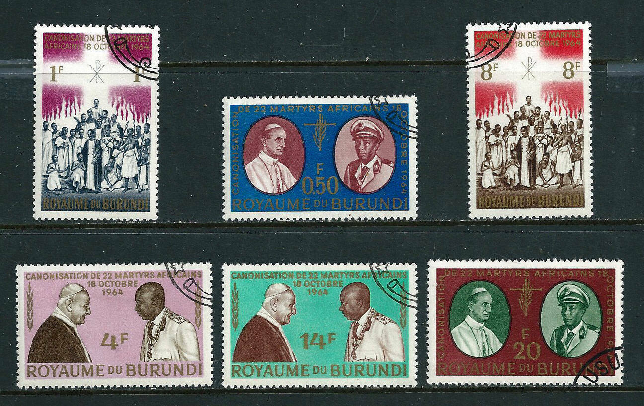 49 CTO stamps - 8 Stamp Sets - Burundi 1962 to 1965 - Fresh Stock Dated December 2025
