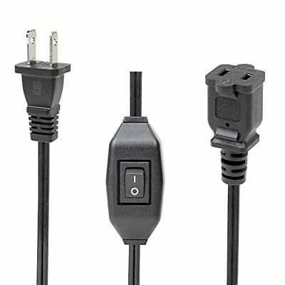 On Off Switch Extension Cord 2-Feet 2-Prong Polarized Extension Cord with Swi... - Fresh Stock Dated February 2026