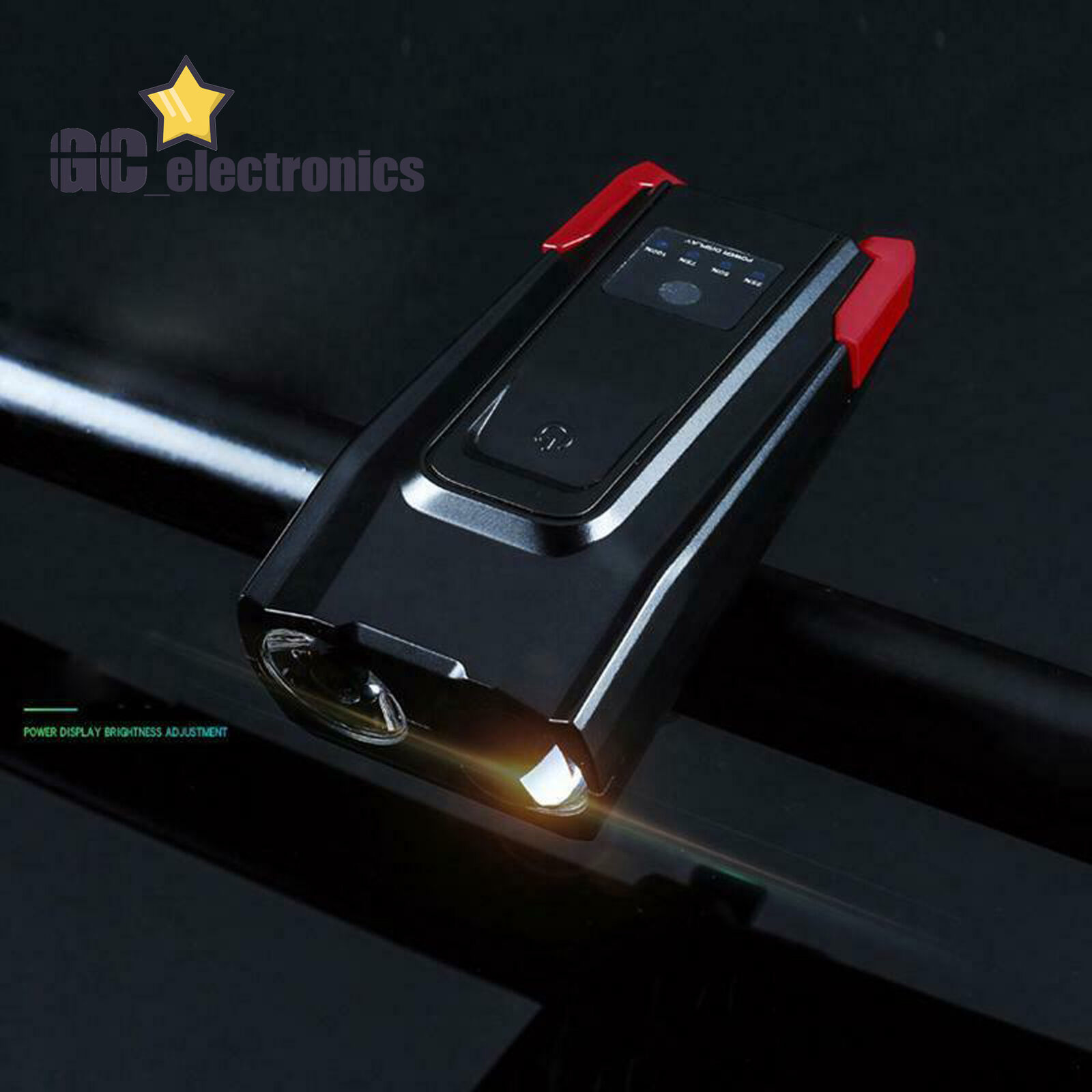 Waterproof USB Rechargeable LED Bicycle Headlight Bike Head Light Lamp+Horn A3GS - Fresh Stock Dated February 2026