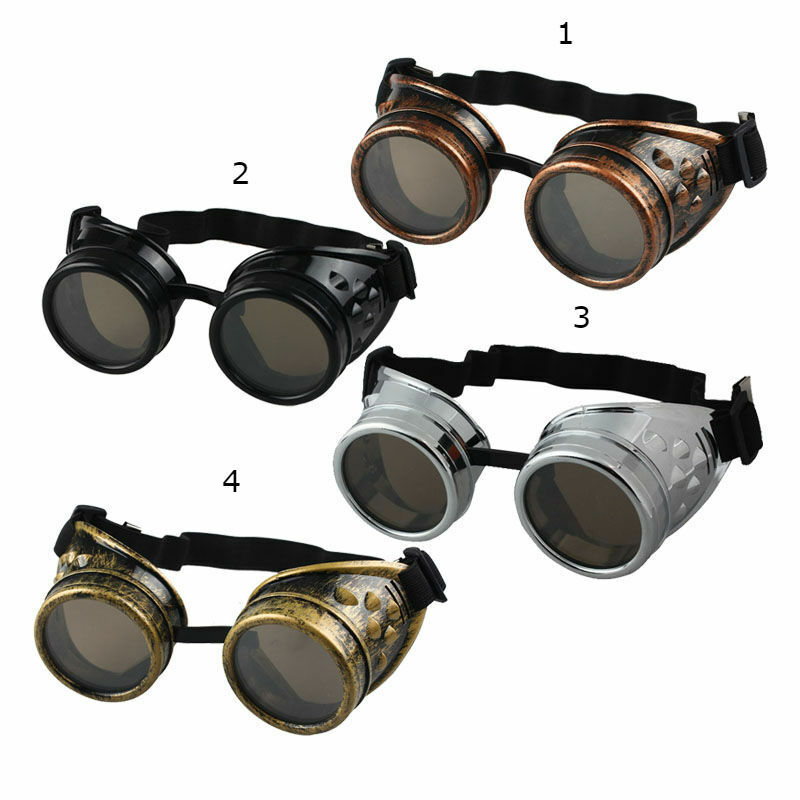Kawaii Clothing Harajuku Glasses Goggles Steampunk Costume Spiked Brass Mad Max - Fresh Stock Dated December 2025