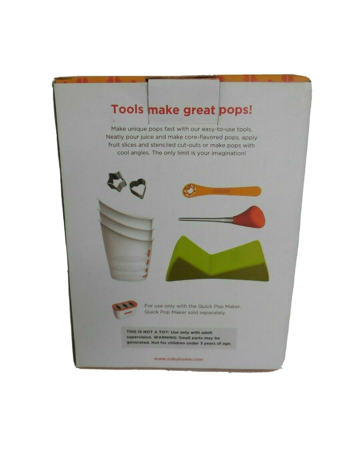 Zoku Tools NIB - Easy-to-Use Tools for Zoku Pops ~ 8 Pieces - Fresh Stock Dated February 2026