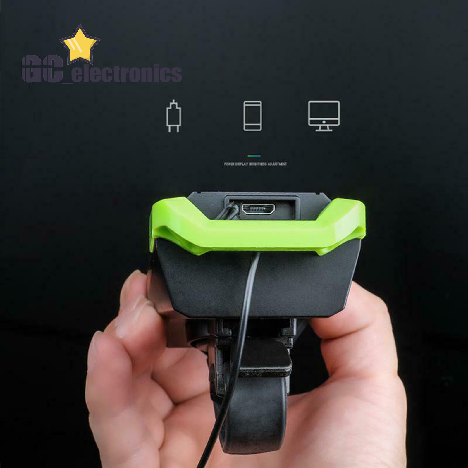 Waterproof USB Rechargeable LED Bicycle Headlight Bike Head Light Lamp+Horn A3GS - Fresh Stock Dated February 2026