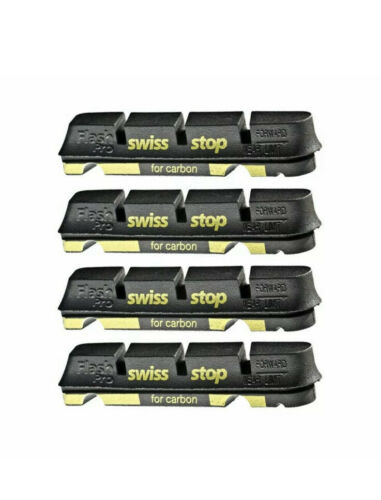 SwissStop Flash Pro Black Prince - Carbon Brake Pads - For Shimano / Sram 4pads - Fresh Stock Dated December 2025