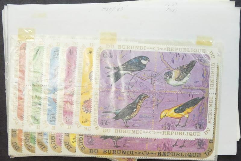 EDW1949SELL : BURUNDI Very nice collection of Mint & Used. Lots of Complete sets - Fresh Stock Dated January 2026