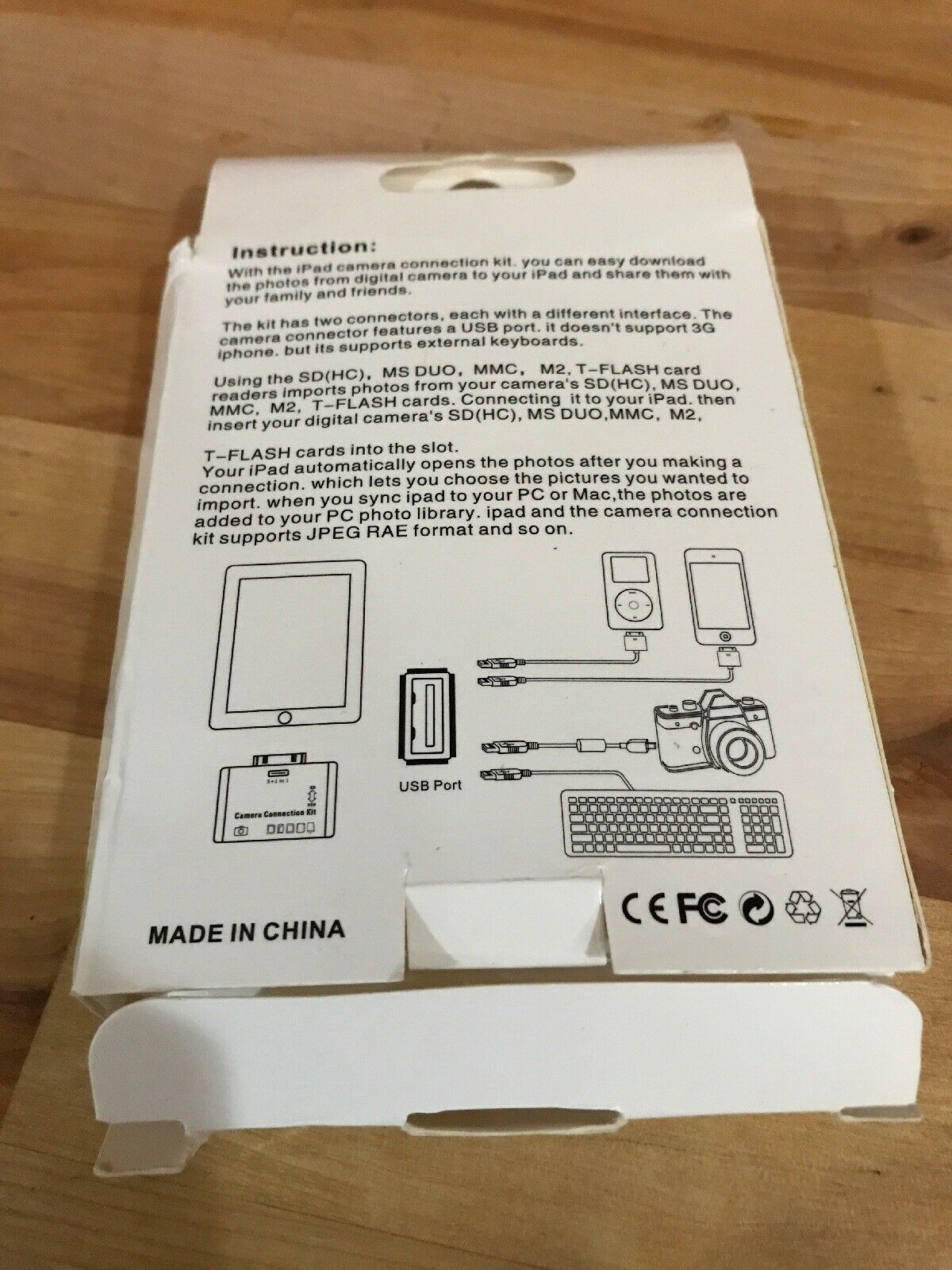 Camera Connection Kit 5+1 in 1 Memory Card Reader - Fresh Stock Dated February 2026