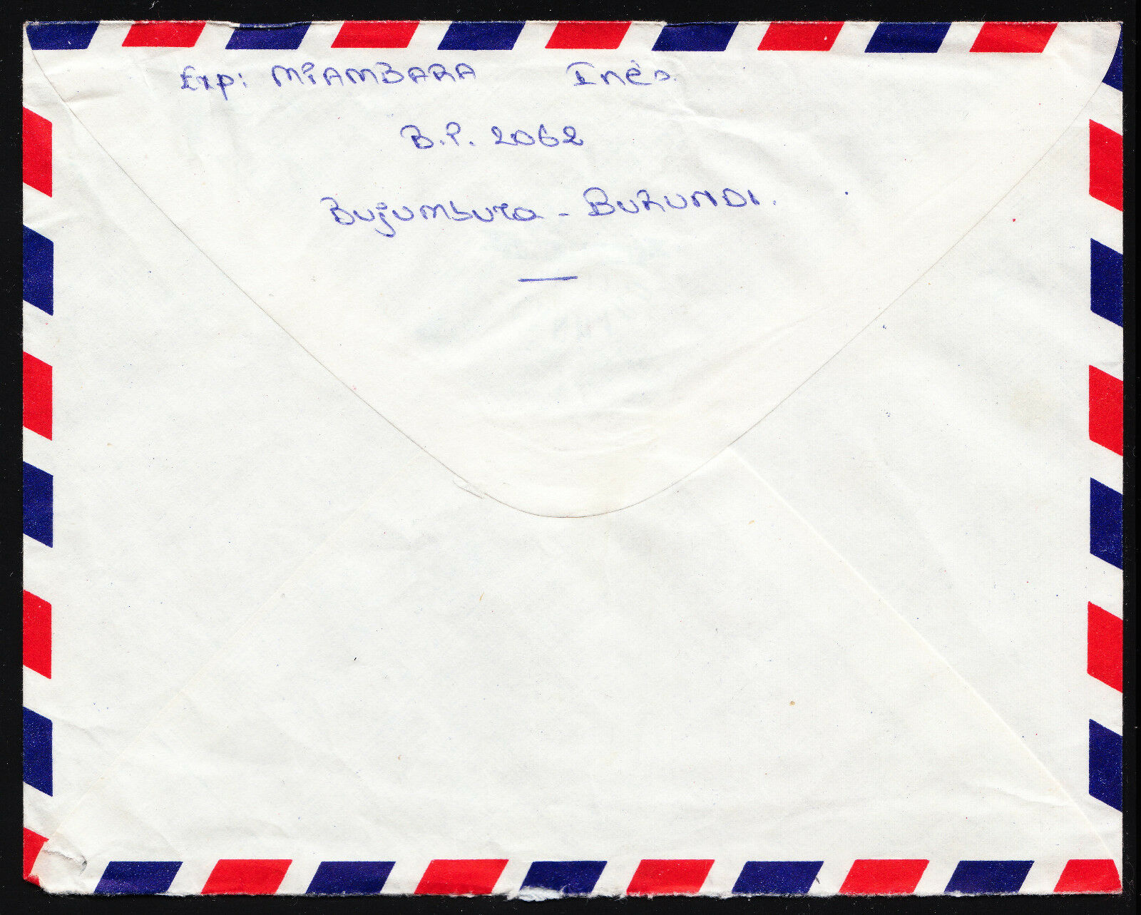 BURUNDI — SCOTT 654B, 654D — 1989 BUTTERFLY SURCHARGES COVER — 20F, 80F — SCARCE - Fresh Stock Dated January 2026