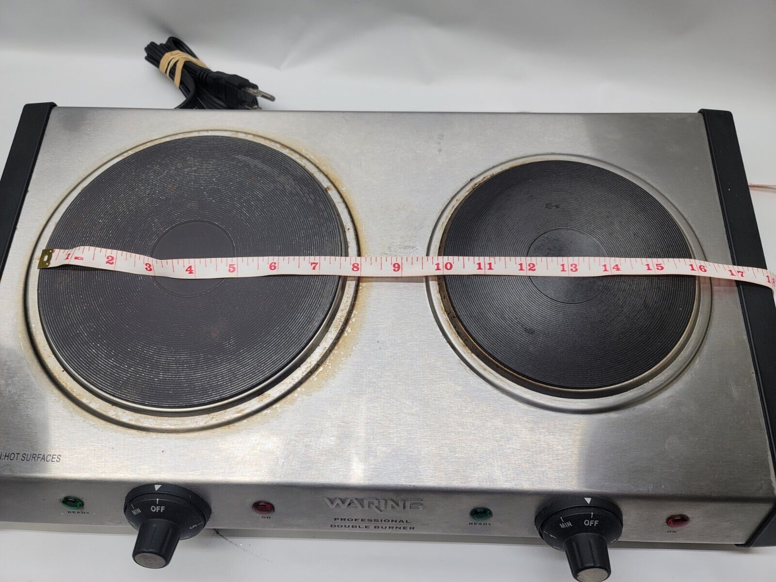 Waring DB60 Portable Professional Commercial Burner Cast Iron Hot Plates 1800W - Fresh Stock Dated February 2026