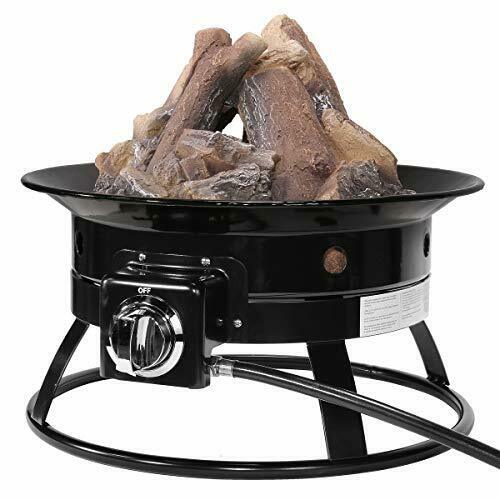 Barton Ceramic Bonefire Style Firepit Decoration Wood 15