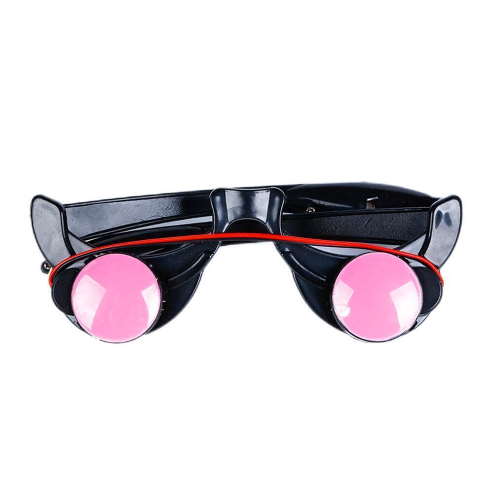 LED Luminous Glow Glasses Funny Red Eyes Halloween Accessories Party P4L6 - Fresh Stock Dated February 2026