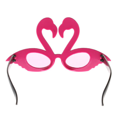 Hawaiian Tropical Glitter Flamingo Sunglasses Party Glasses Fancy Dress Up - Fresh Stock Dated February 2026