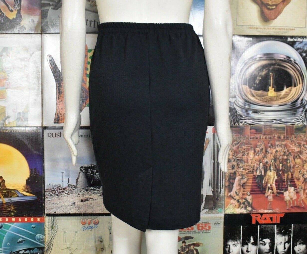 VTG 80s Black Mini Cotton Casual Athletic 