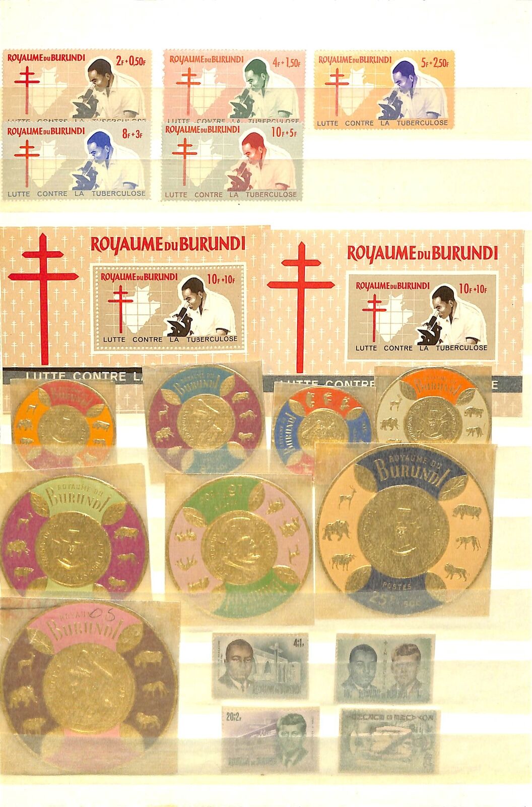 [OP4883] Burundi lot of stamps on 12 pages - Fresh Stock Dated December 2025