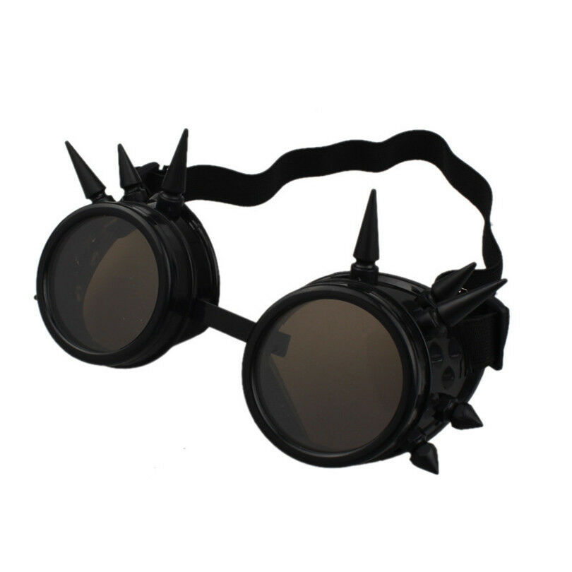 Kawaii Clothing Harajuku Glasses Goggles Steampunk Costume Spiked Brass Mad Max - Fresh Stock Dated December 2025