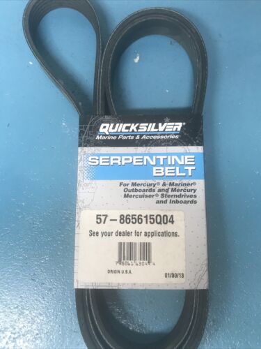Quicksilver serpentine belt 57865615Q04 For Mercury And Manner Mercuiser - Fresh Stock Dated February 2026