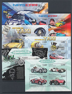 Burundi Sc 1241-1290 MNH. 2012 Transportation & Space, set of 50 souvenir sheets - Fresh Stock Dated December 2025