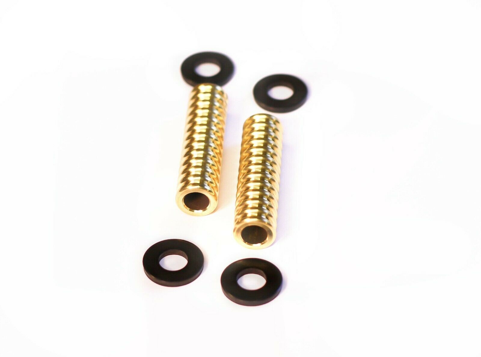 Old-Stf Harley Ironhead Sportster Front Motor Mounts Spacers XL XLCH - Brass - Fresh Stock Dated February 2026