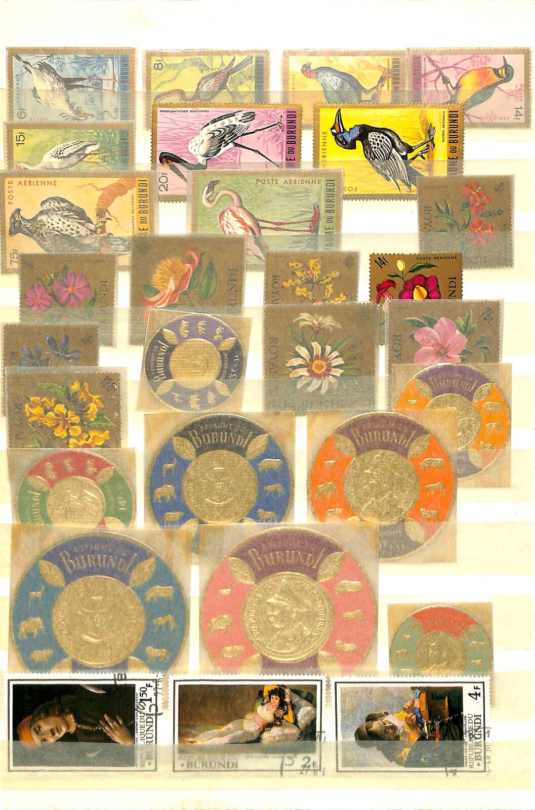 [OP4883] Burundi lot of stamps on 12 pages - Fresh Stock Dated December 2025