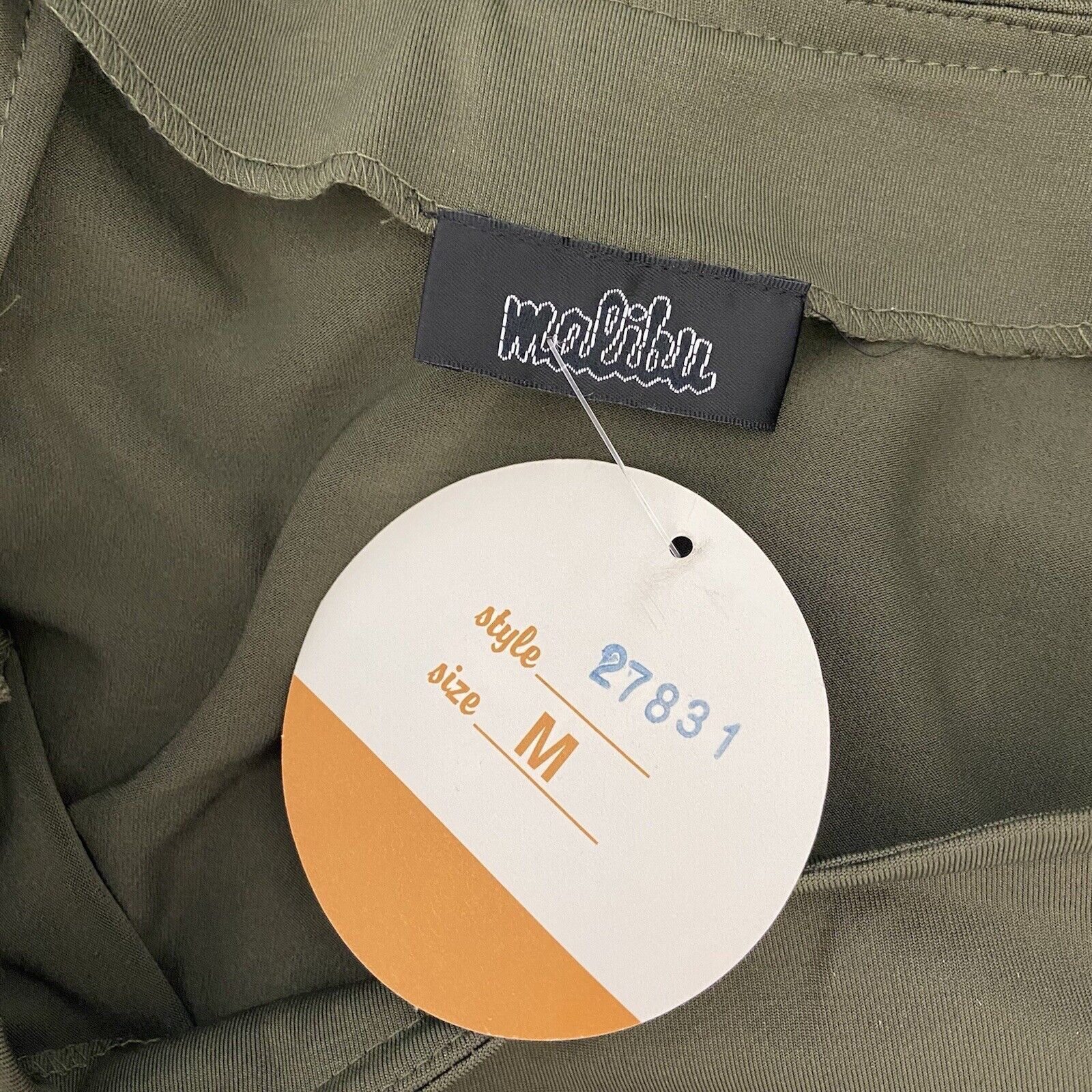 Malibu NEW Vintage 90's Y2K Army Green Maxi Skirt Hip Cutouts M - Fresh Stock Dated March 2026