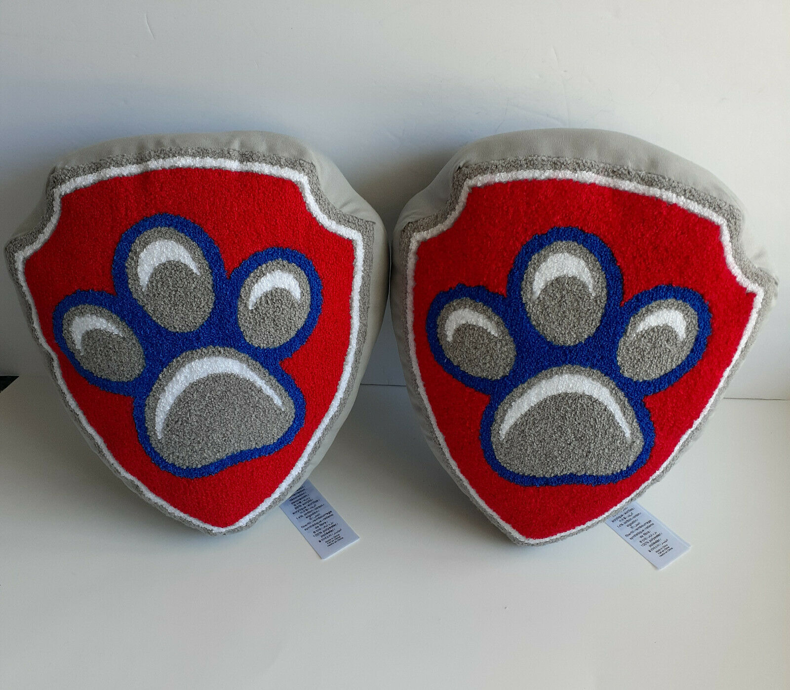 Pottery Barn Kids Paw Patrol Shield Pillow Plush Set Great Condition Never Used - Fresh Stock Dated December 2025