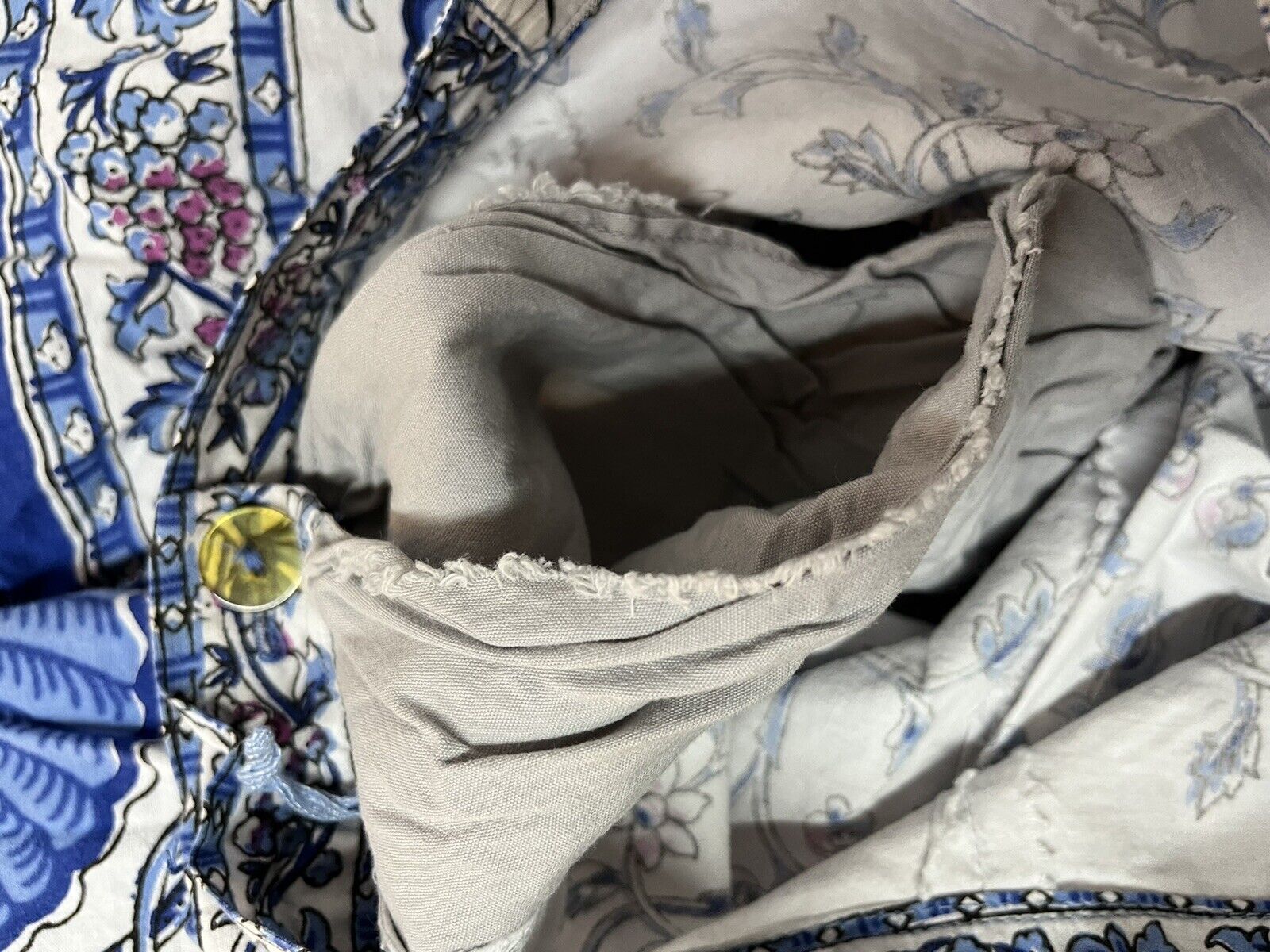 VTG 50s Floral India Print Cotton Circle Skirt Tabak of California XS Pockets - Fresh Stock Dated March 2026