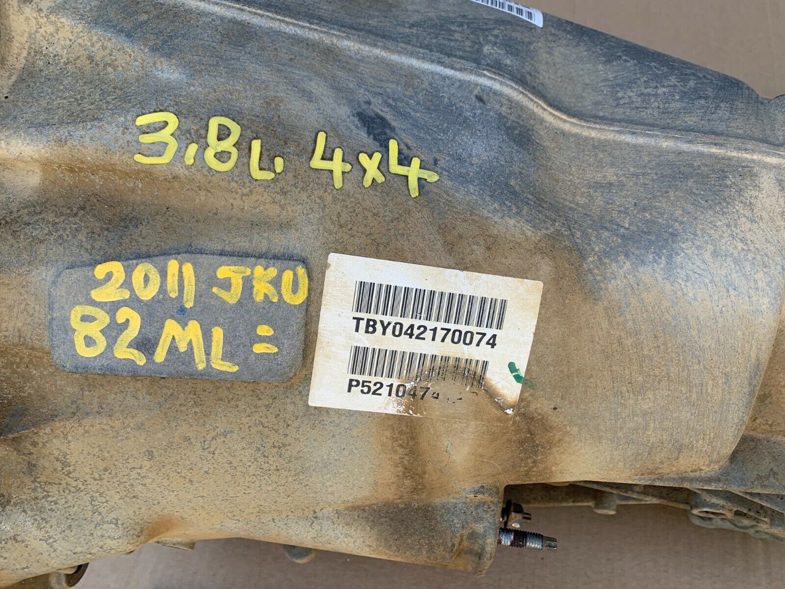 2011 JEEP WRANGLER JK JKU 3.8L MANUAL TRANSMISSION 52104741AC OEM 82K MILES - Fresh Stock Dated February 2026