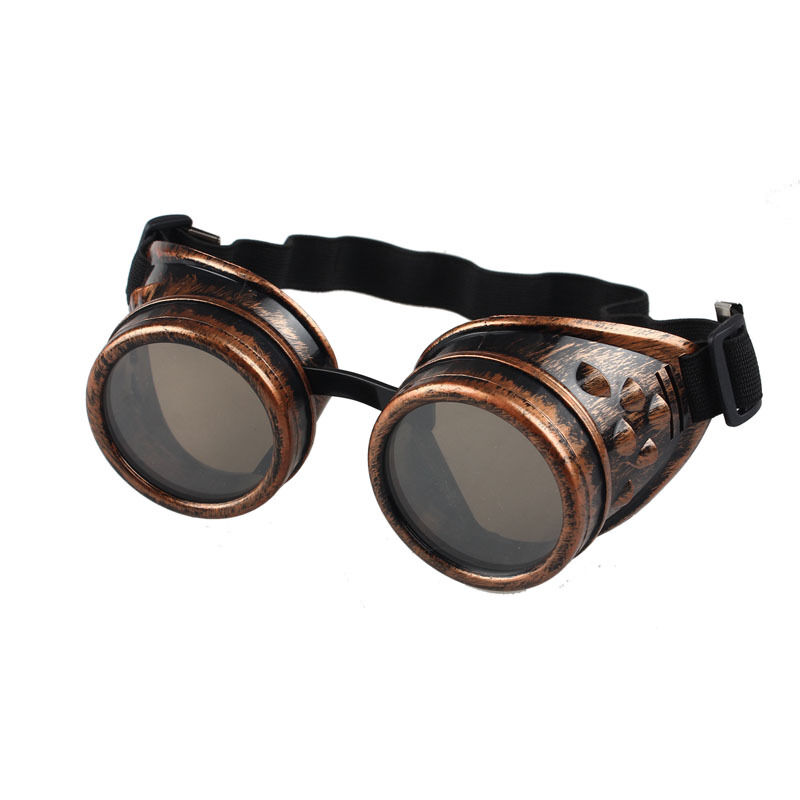 Kawaii Clothing Harajuku Glasses Goggles Steampunk Costume Spiked Brass Mad Max - Fresh Stock Dated December 2025