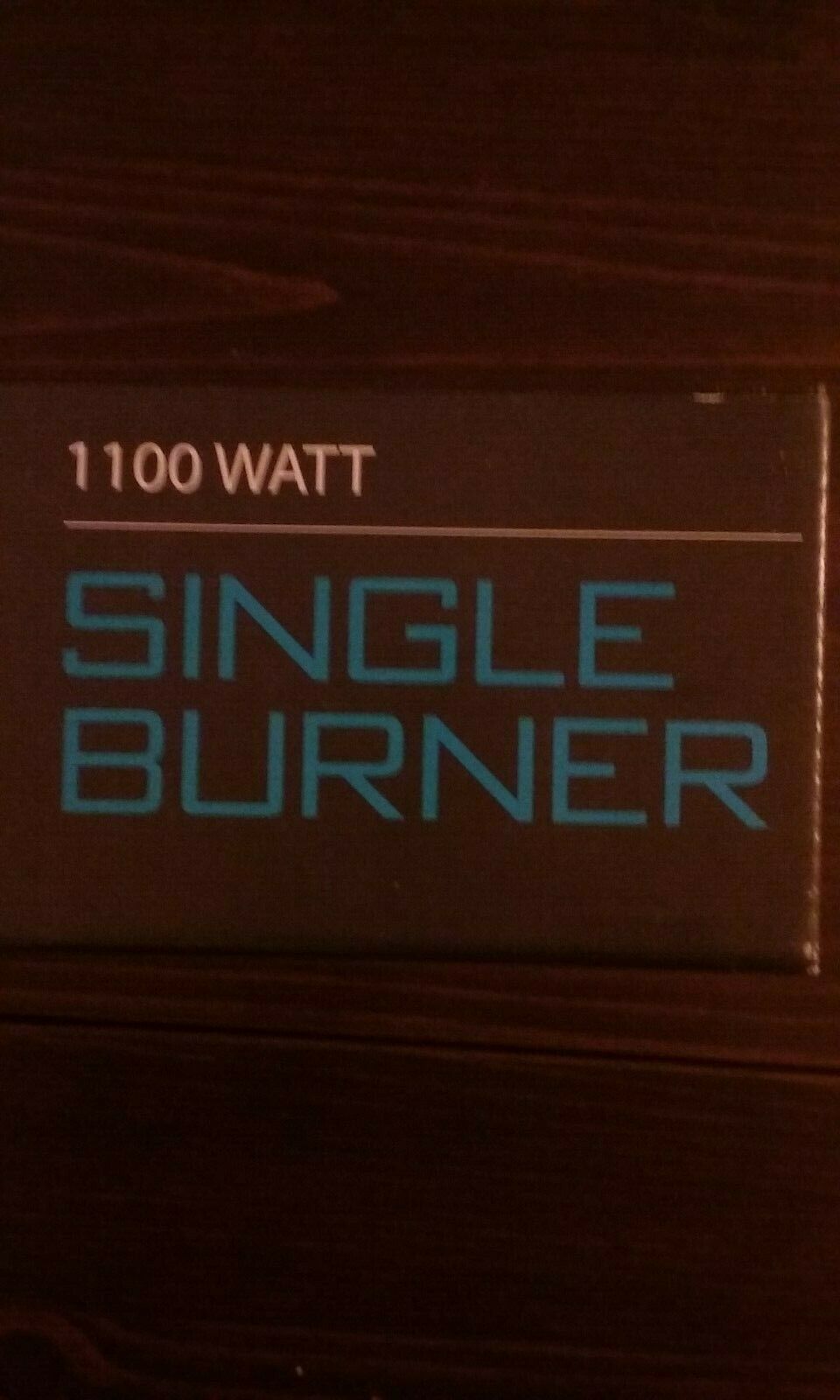 Living Solutions Single Burner W/ Variable Temperature Control 1100 Watt Handles - Fresh Stock Dated February 2026